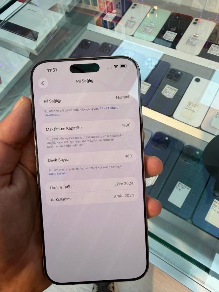 İPhone 16 Pro Max NOKTA HATASIZ pil durumu 90 256 GB HAFIZA IKI AY KUL - 6