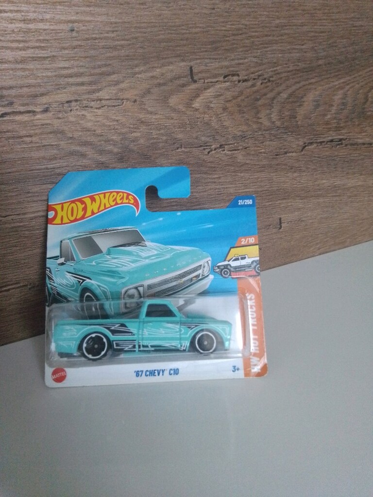1/64 ölçek 1967 Chevrolet C10 Hotwheels Hot Trucks model kamyonet - 4