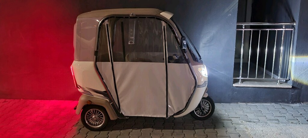 Sfm Ihlara Sf 400 3 Tekerli Elektrikli Kabinli E - Tricycle Krem - 6