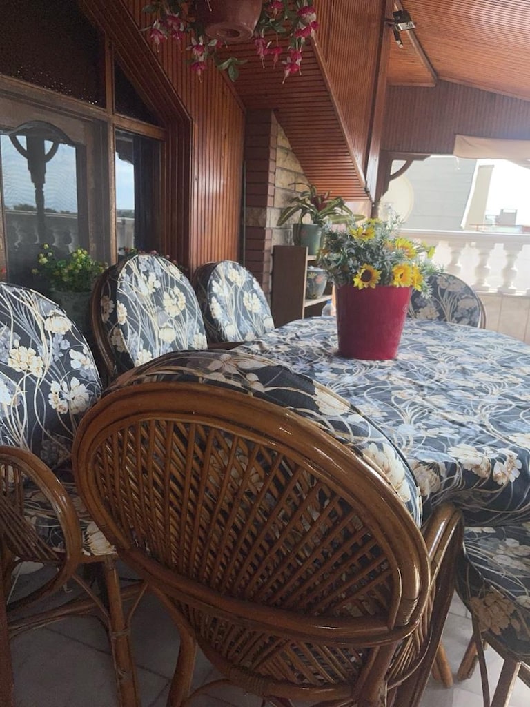 Ahşap Bambu Bahçe ve Teras Masa Sandalye Takımı Mobilyası - 3