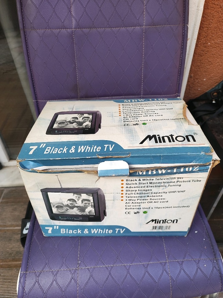 minton mbw-1102 siyah beyaz retro televizyon - 8