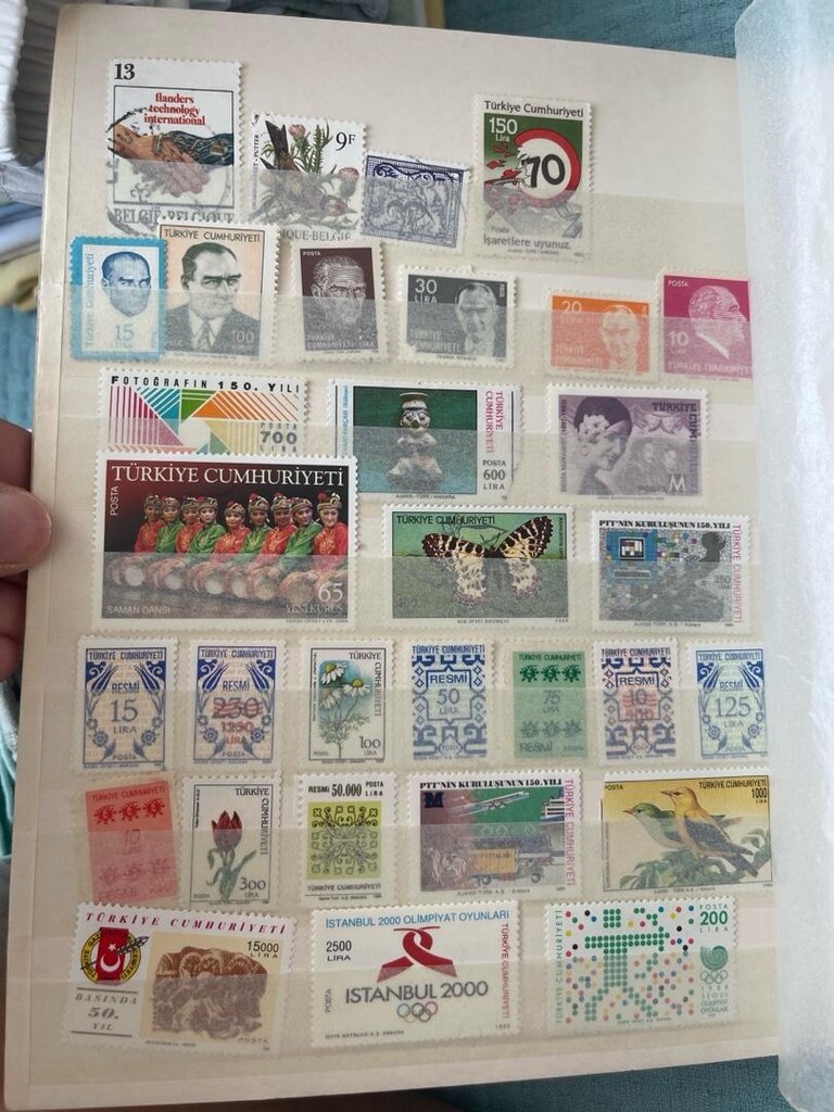 pul koleksiyonu defterle birlikte - 3