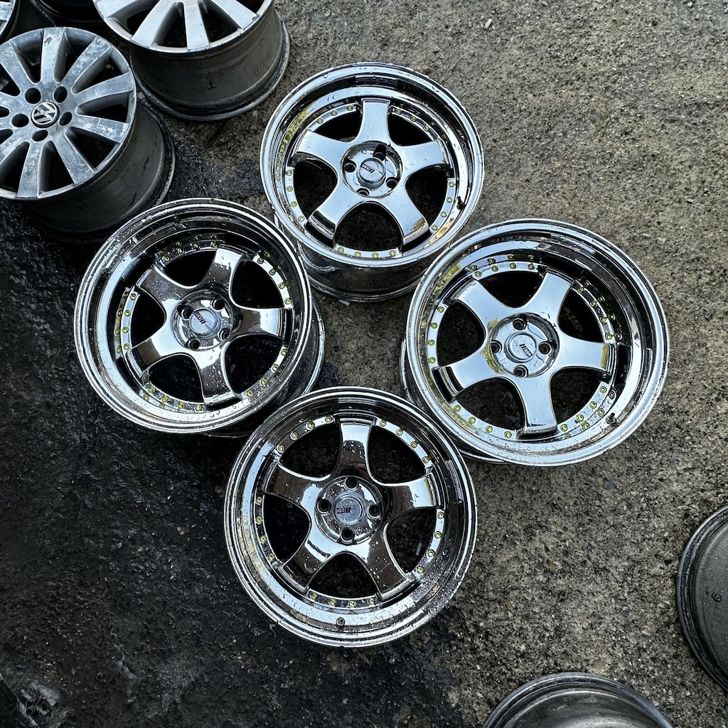 17 inç 4x100 SSR Krom Jant Takımı 7,5-9 Offset 2. El - 4