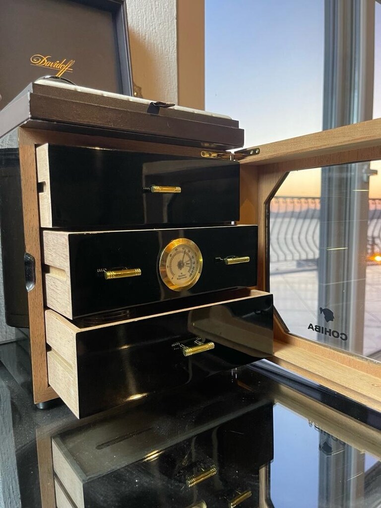 Cohiba özel üretim 3 Çekmeceli ve Nem ölçerli - 6