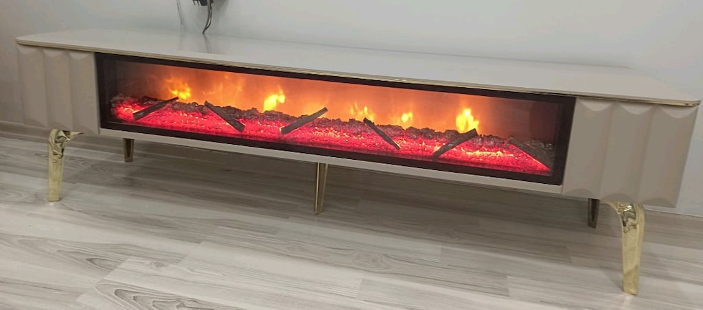 şömineli TV ünitesi - 7