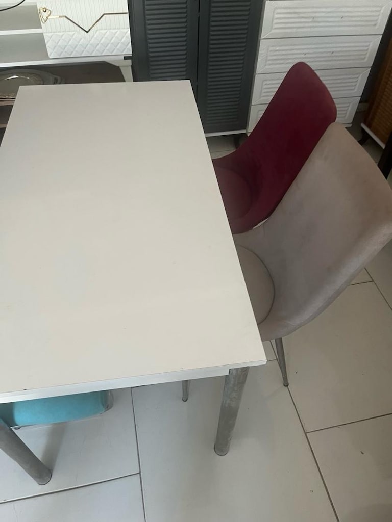 masa sandalye 4 kişilik sabit masa - 2