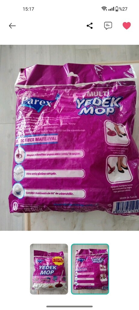 PAREX 2 Lİ YEDEK MOP - 2