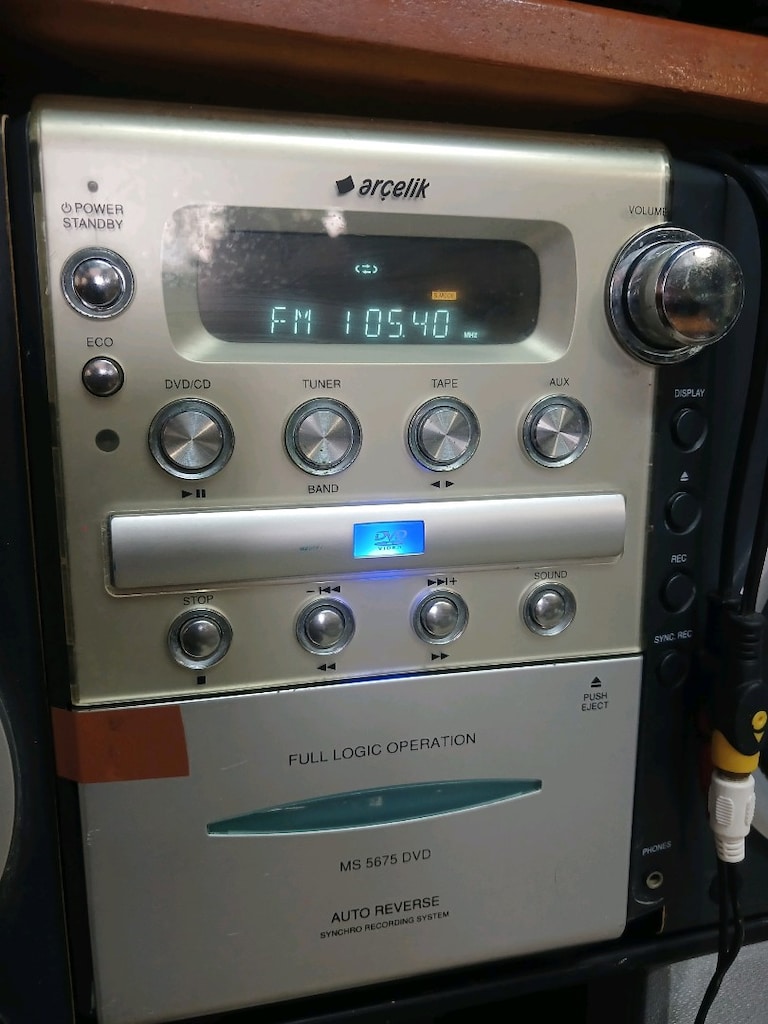 ARCELİK MÜZİK SETİ AUX RADYO DVD SAĞLAM ÇALIŞIYOR SESSİ VE BASİ ÇOK MÜ - 3