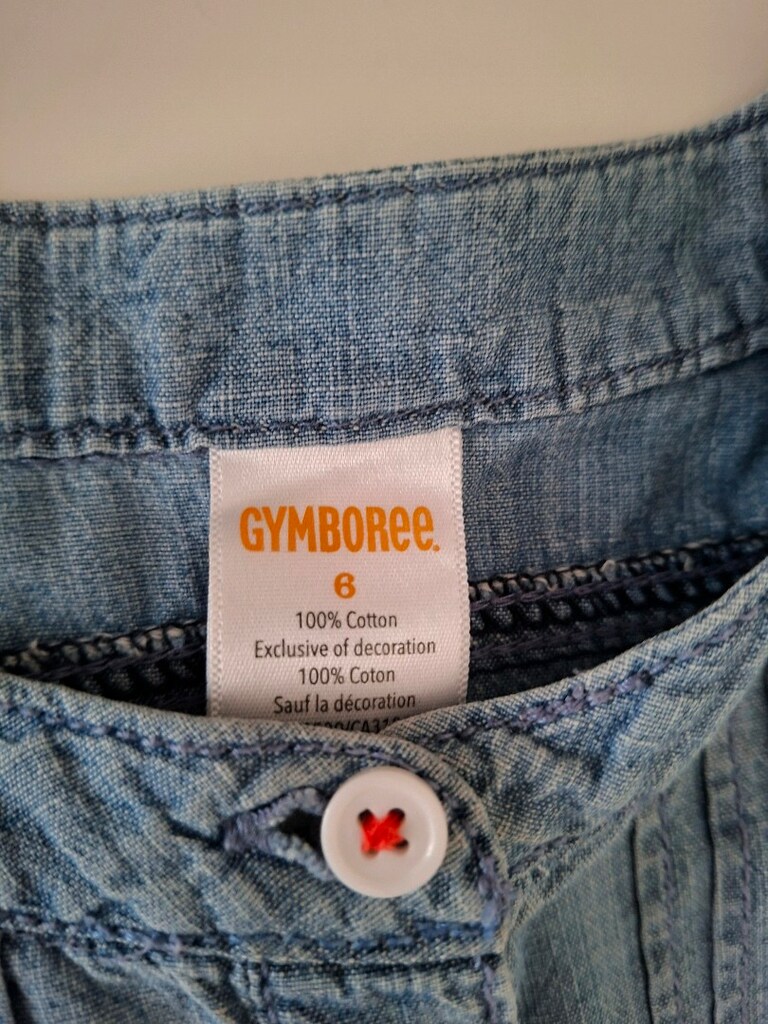 Gymboree Marka Fırfır Detaylı Kot Gömlek - 4