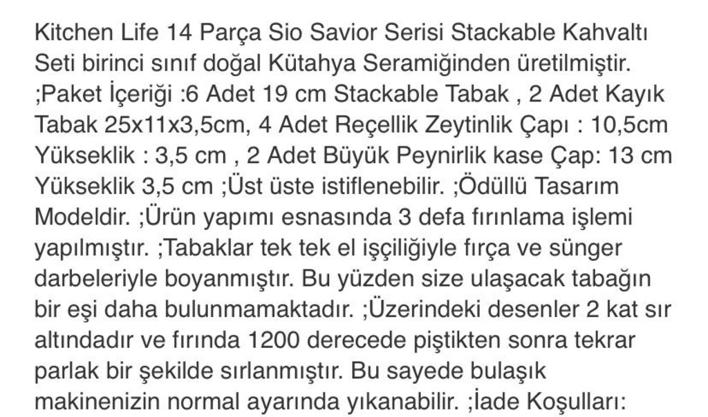 Kahvaltı takımı - 6