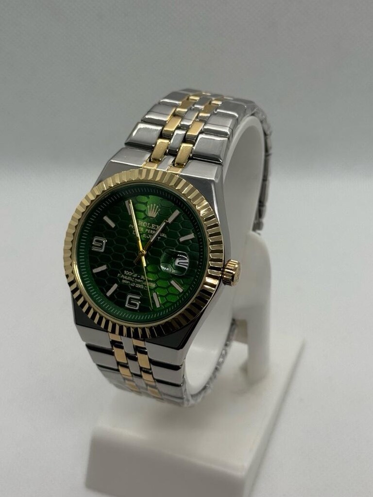 Rolex Yeşil Altın Saat Lüks ürün - 3