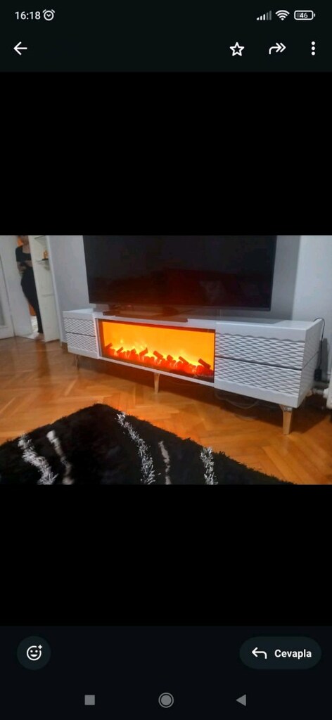 ŞÖMİNELİ HAREKETLİ 180CM GERÇEK GÖRÜNÜM - 2