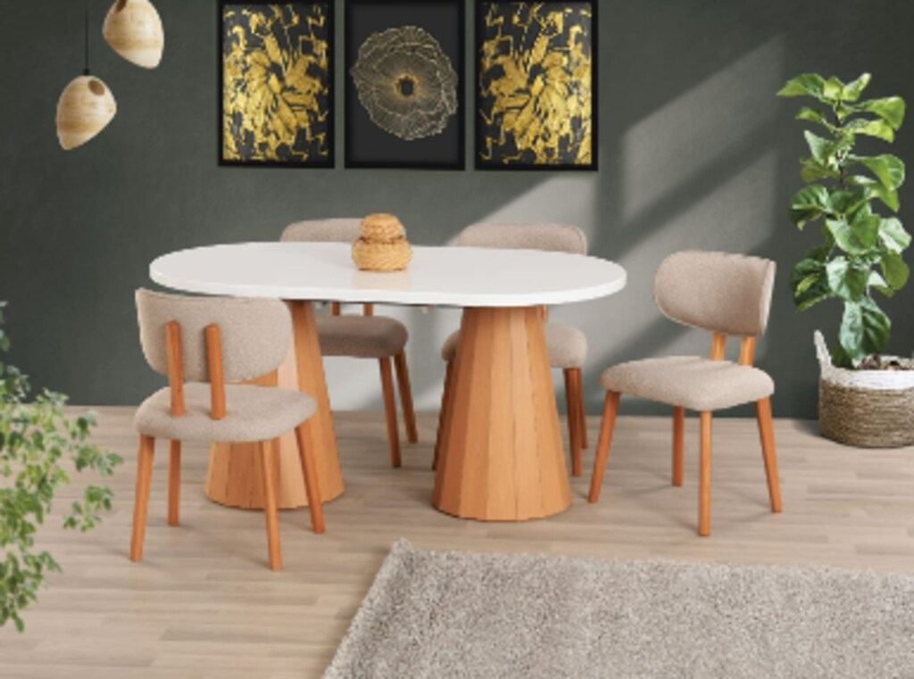 Uyar Beyaz 4 Adet Rüya Sandalye 90*160+30 Pota Açılabilir Masa Takımı