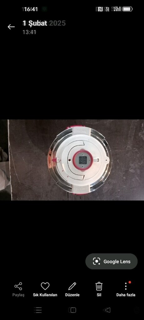 Tefal marka 4 lt lik dijital saatli düdüklü tencere temiz - 4
