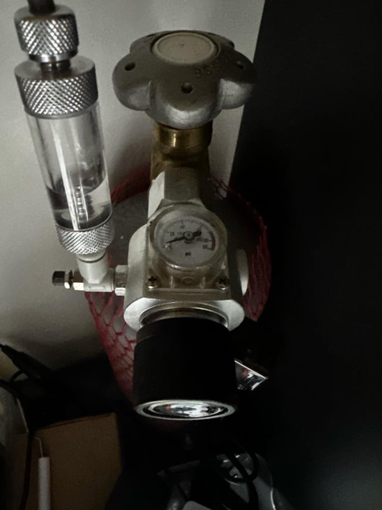 akvaryum dış filtre, chihiros marka regulator ve co2 tüp (5 kg) - 11
