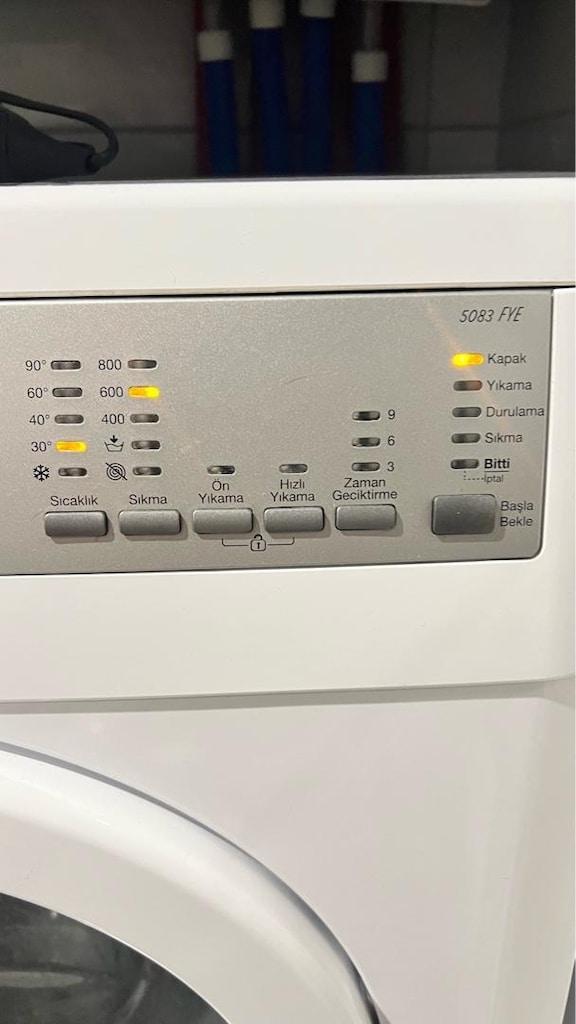 Arçelik 5083 FYE Çamaşır Makinesi – 5 KG / 800 Devir / A+ - 6