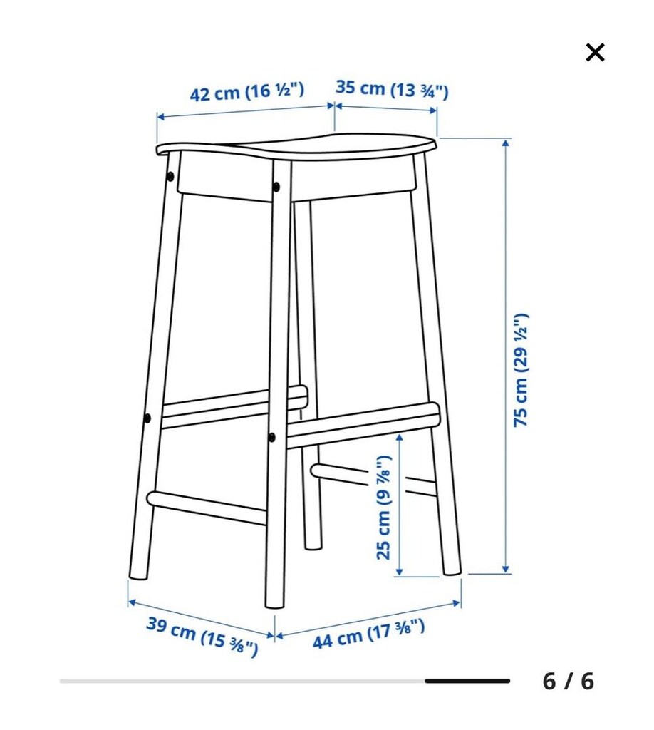 Ikea Rönninge Bar Taburesi - 7