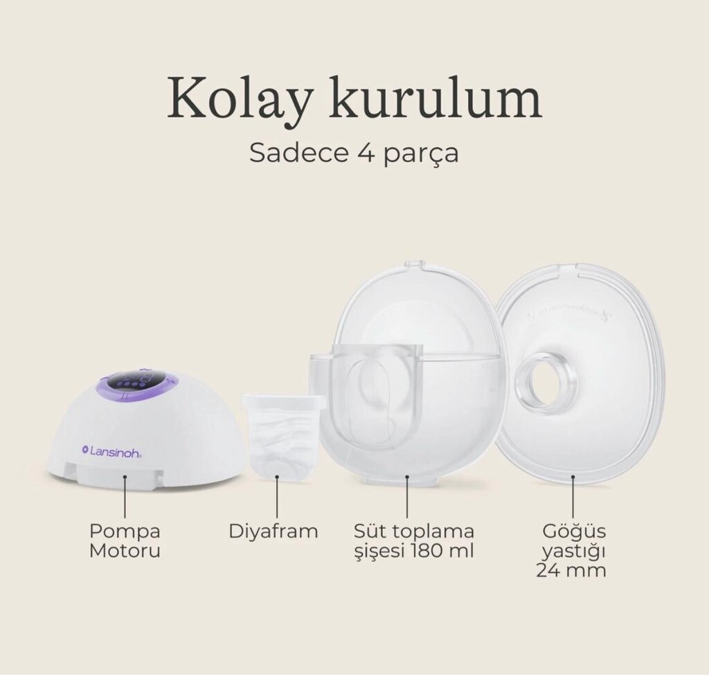 Lansinoh - Giyilebilir Süt Sağma Makinesi - 4