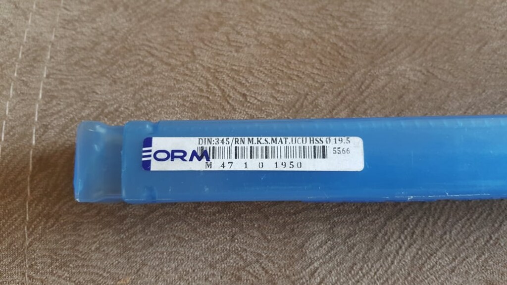 ORM 19.5mm DIN345 HSS Taşlanmış Matkap Ucu - 10