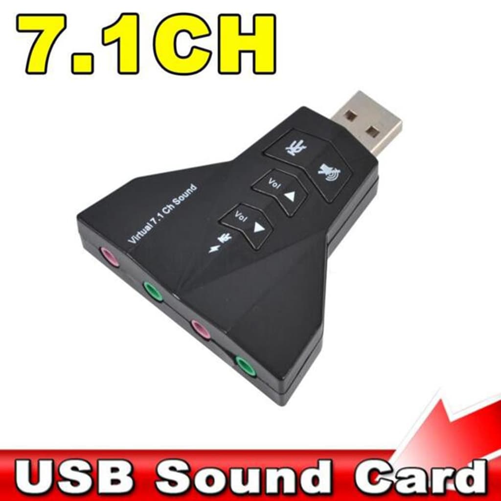 7 Kanal Mikrofon Destekli Çift Girişli Çevirici Harici Usb Ses Kartı - 3