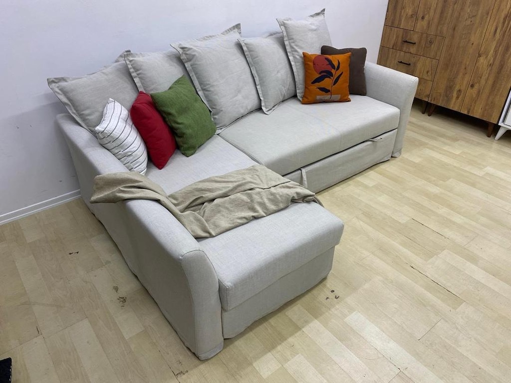IKEA HOLMSUND SIFIR KAPLAMA YATAKLI BAZALI L KÖŞE KOLTUK KANEPE - 2