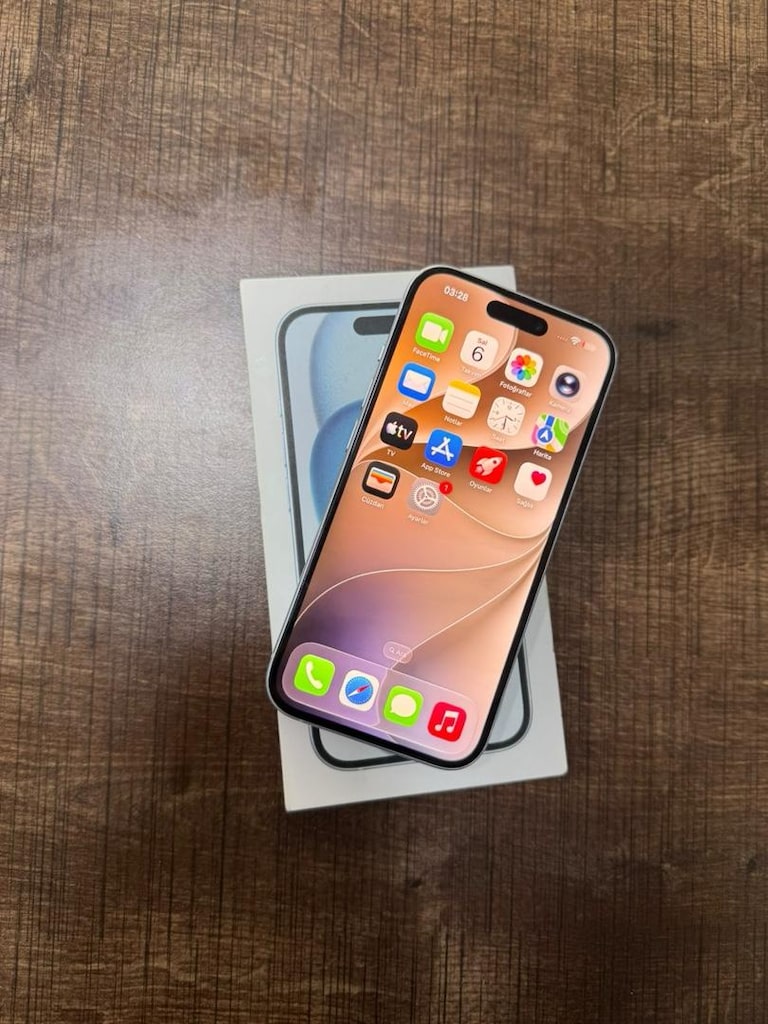 İPHONE 15 MAVİ 128 GB GARANTİLİ - 14