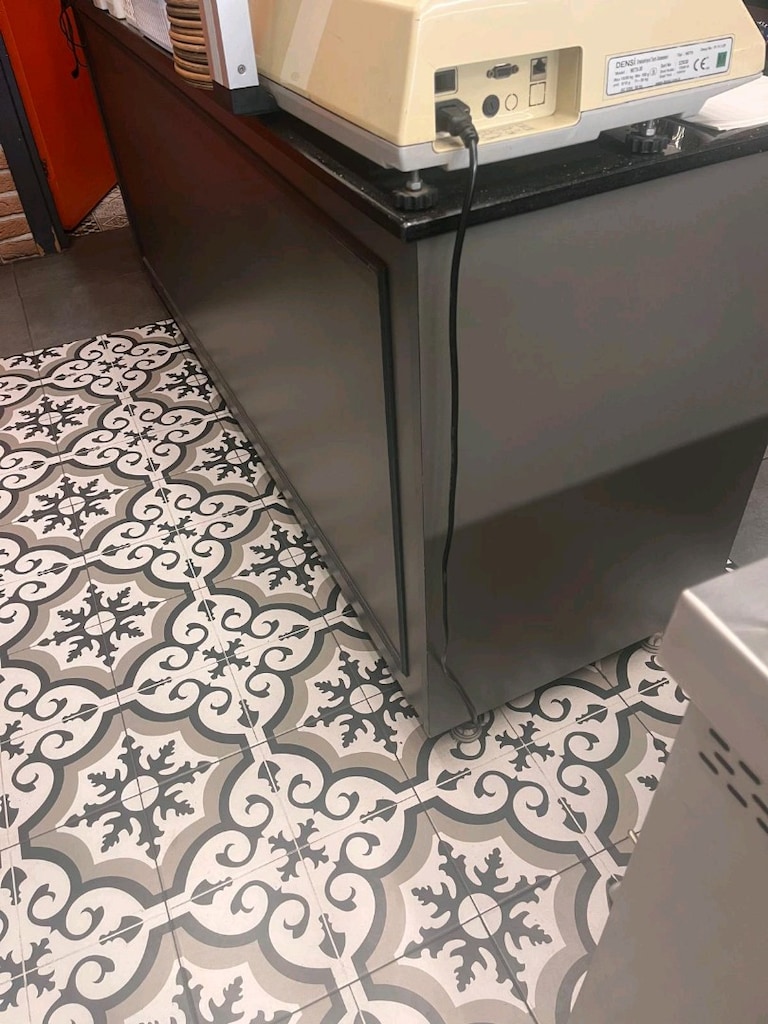 Gri Servis Bankosu / Kasa Tezgahı - 2