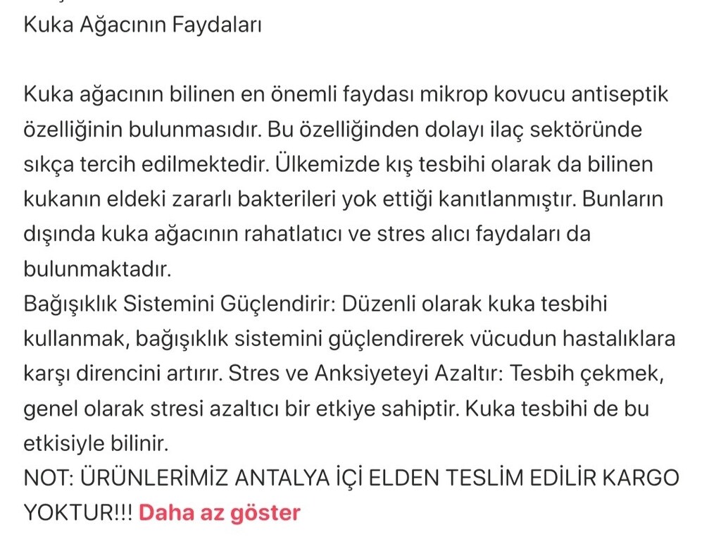 TESBİH ŞİFA KAYNAĞI ANTİBAKTERİYEL DOĞAL AĞAÇ GRUBU TESBİH ÇEŞİTLERİ. - 18