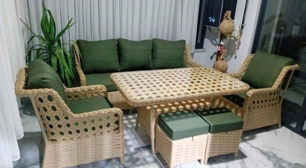 bahçe balkon mobilyasi, rattan koltuk takımı - 10