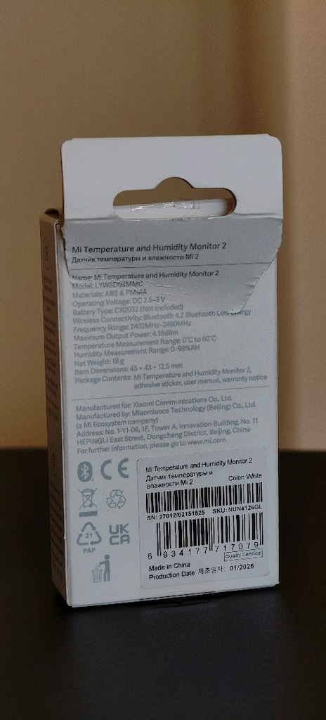 Xiaomi Mijia Bluetooth Akıllı Sıcaklık ve Nem Ölçer Termometre - 4