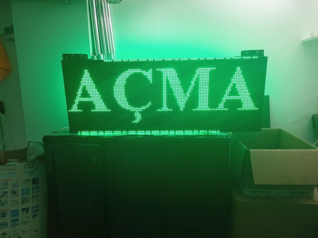 48x128cm led tabela kayan yazı - 9