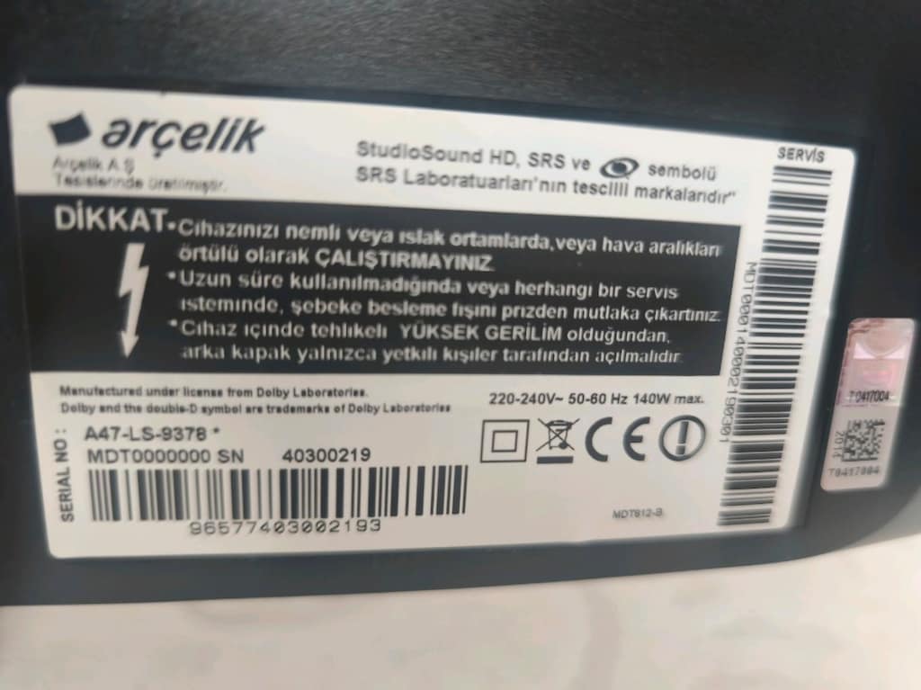 Arçelik A47-LS-9378 Led tv 47 inç - 4