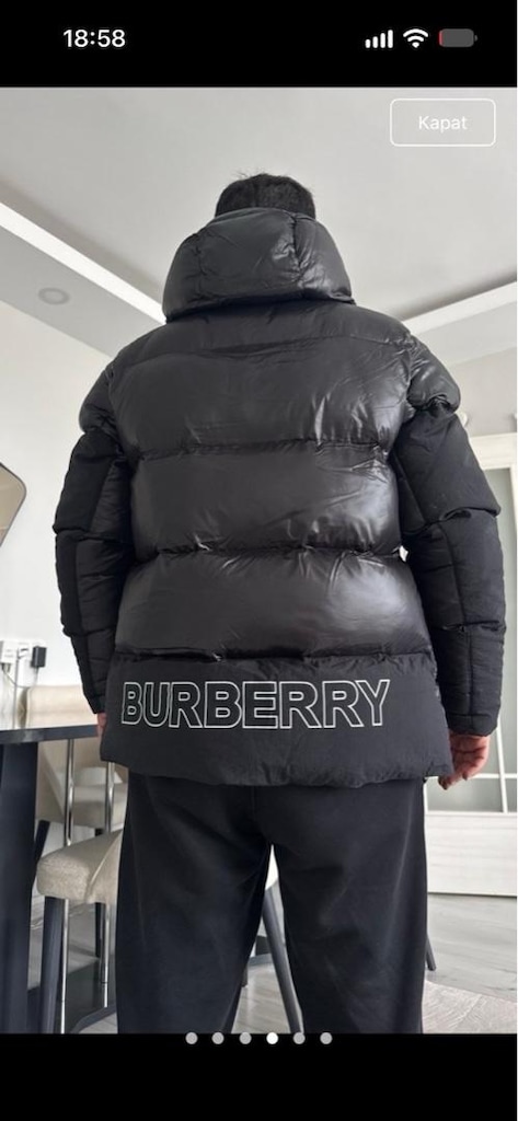 erkek şişme mont burbery - 4