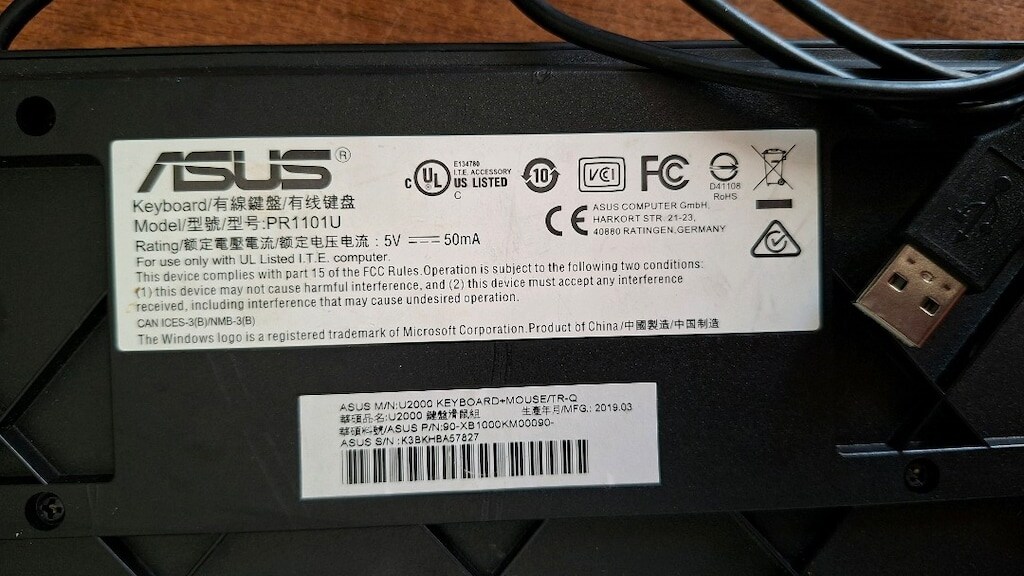 Asus Usb Klavye - 6