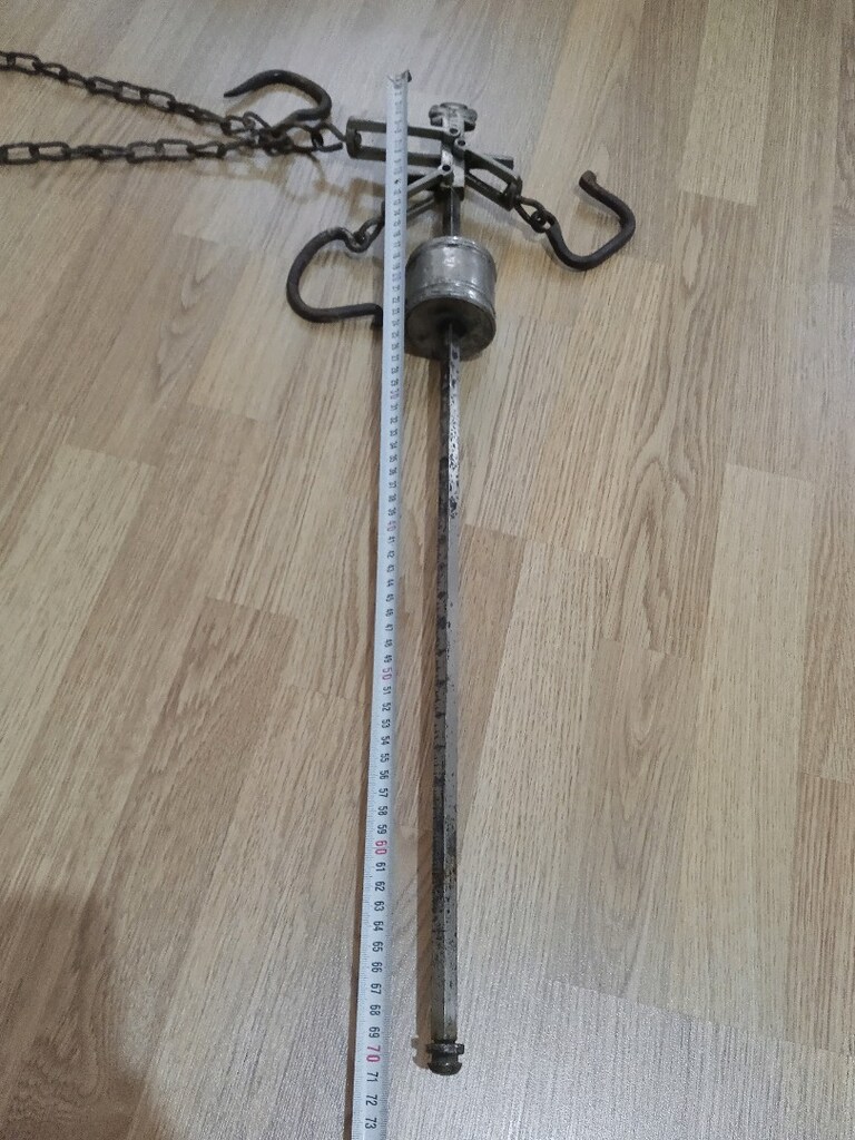 80x70 CM & 5-6 KG / KOLLEKSİYONLUK PİRİNÇ & METAL TERAZİ-OMUZ KANTARI - 15