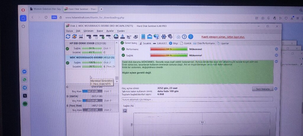 500gb wd green masaüstü HDD harddisk 3,5" - 3
