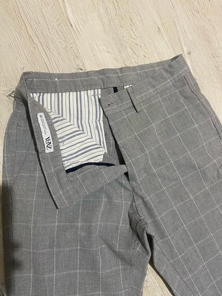 Zara Gri Kumaş Pantolon - 3