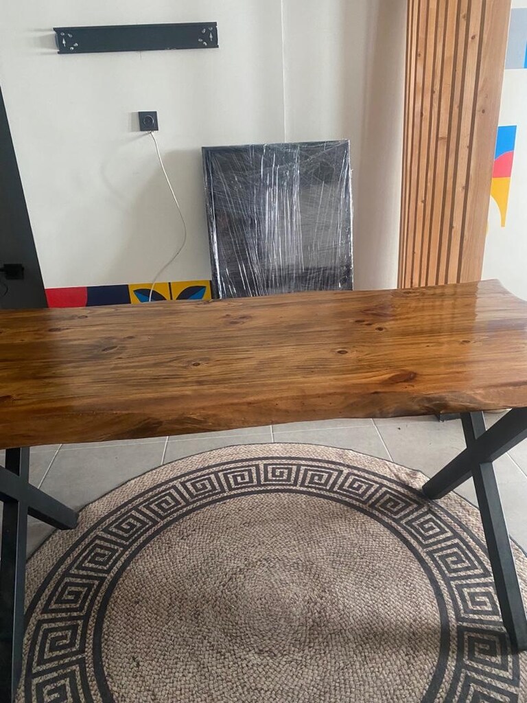 Masif Masa 75x155 Masif Yemek Masası - 6