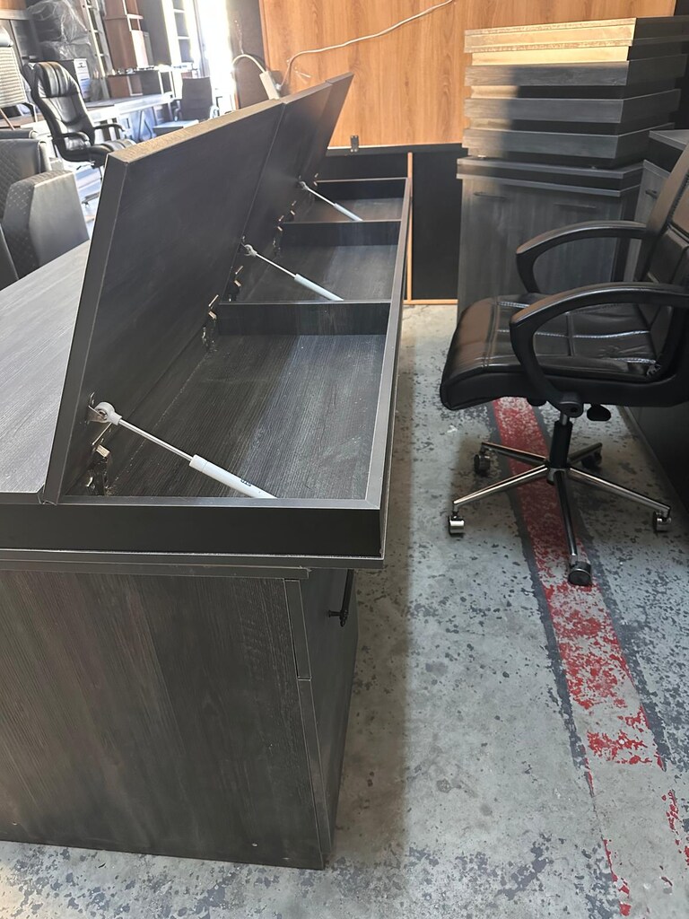 NET OFİS MOBİLYALARI İMALAT BLACK MAKAM TAKIMI 10PARÇA ŞOK FİYAT - 7