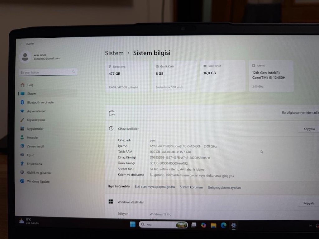 TERTEMİZ KUTULU LENOVA LOQ 4060 (115watt) - 5