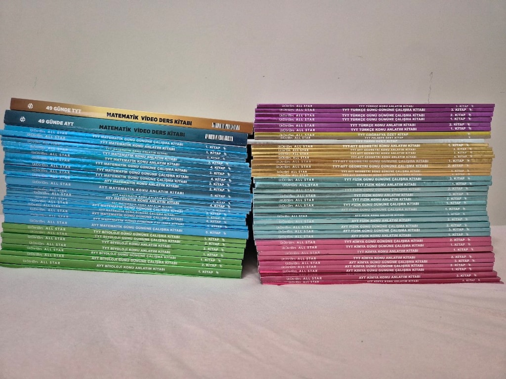 345 Allstar Sayısal Set (67 Kitap) + Bilgi Sarmal 49 Günde TYT-AYT Mat