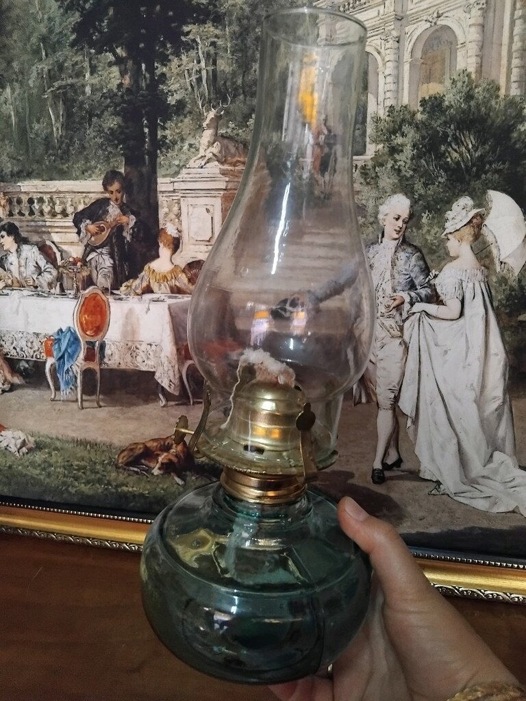 Gaz lambası eski antika temiz - 4