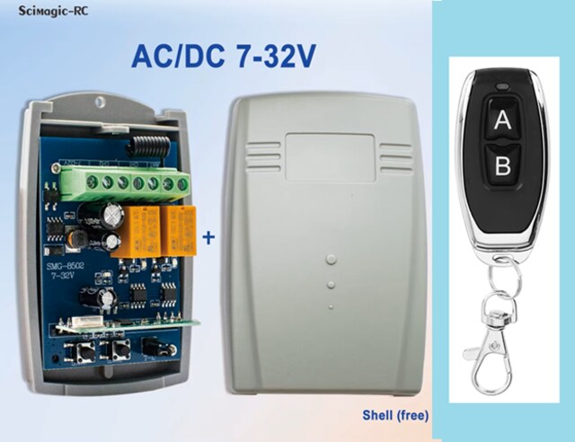 RF 433 MHz Kablosuz Uzaktan Kumandalı Röle ve Anahtarı SMG-8502