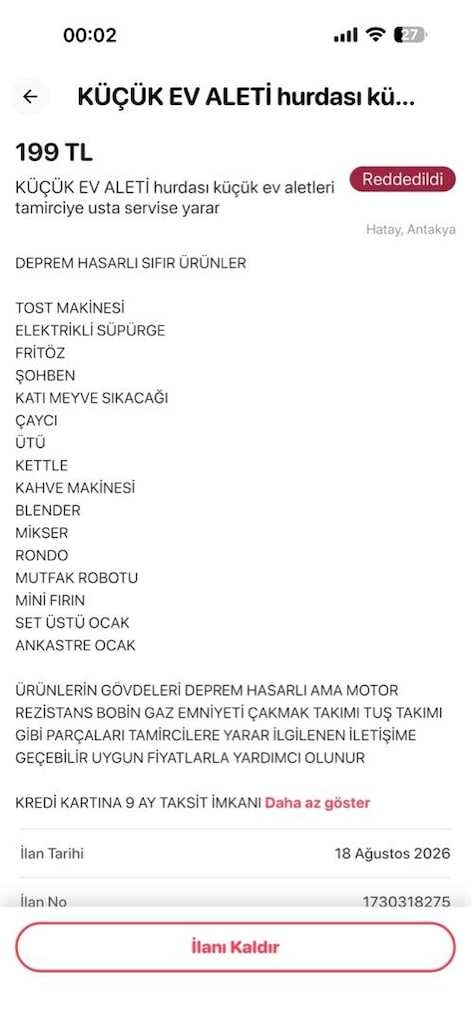 KÜÇÜK EV ALETİ hurdası küçük ev aletleri TAMİRCİ BOBİNAJCI USTAYA YARR - 2