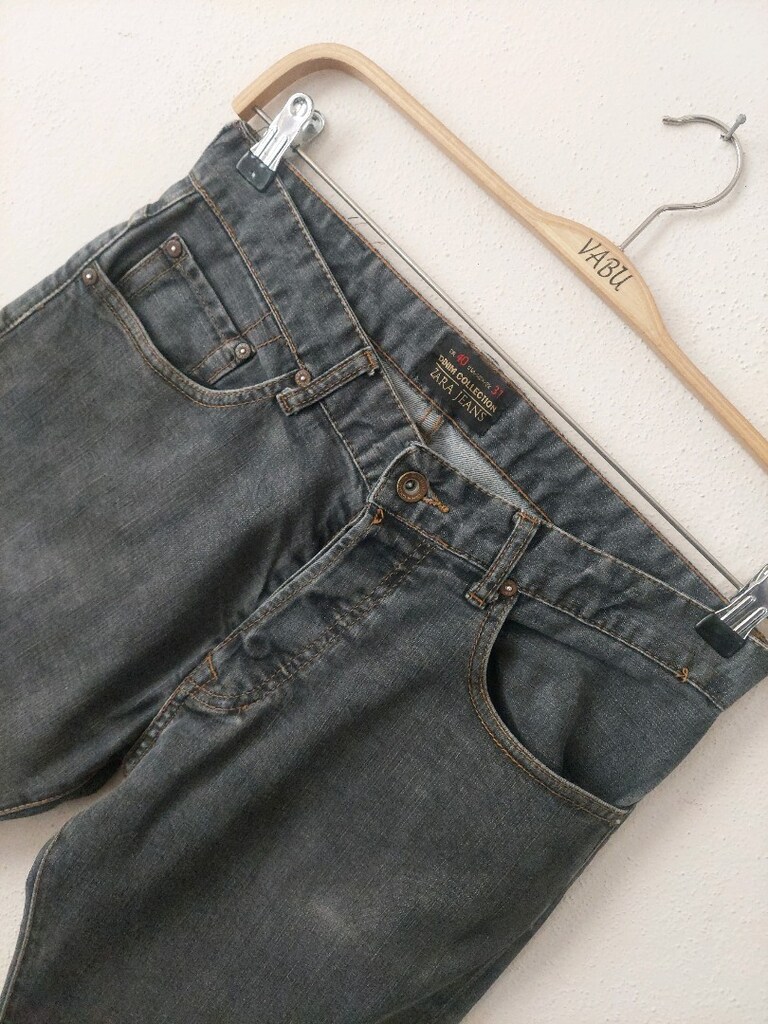 ZARA man kül grisi erkek kot pantolon - 3