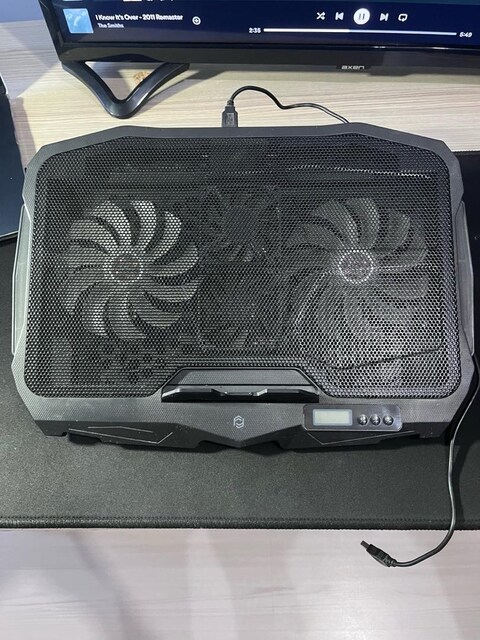 Laptop Soğutucu Fan 2 Büyük Fanlı Ayarlanabilir Hız