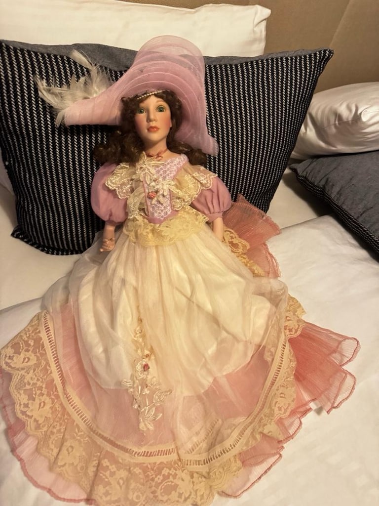 Fransız porselen bebek 55 cm eşi benzeri yok - 8