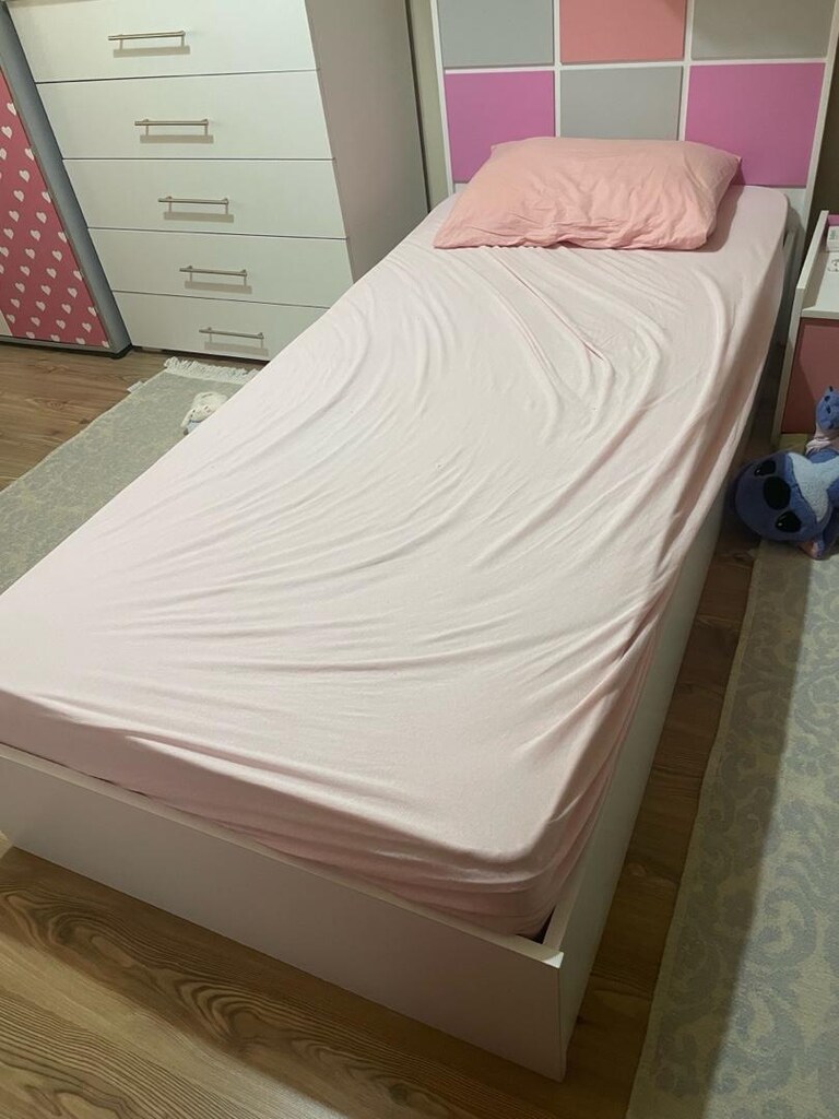 90*200 ebat sıfır ayarında yatak başlık karyola - 2