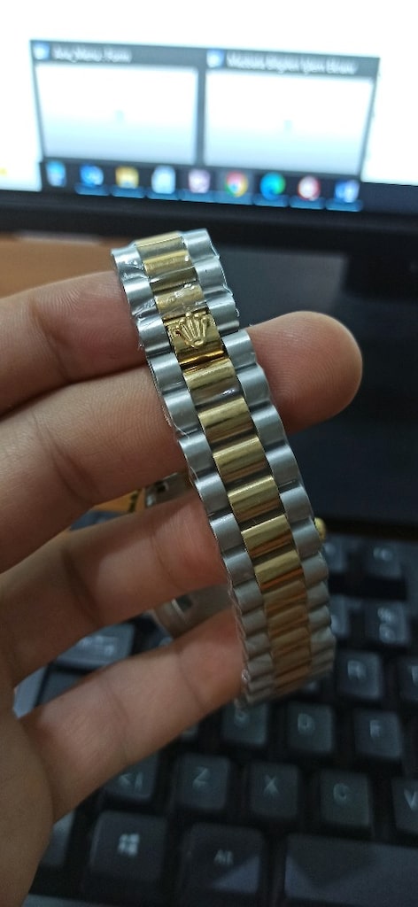 rolex gün ve tarih göstergeli çelik kol saati - 15