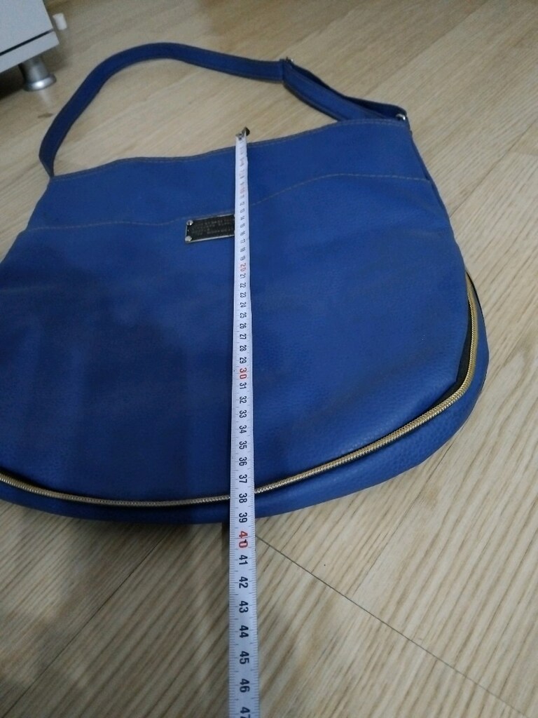 mavi büyük boy çanta - 5